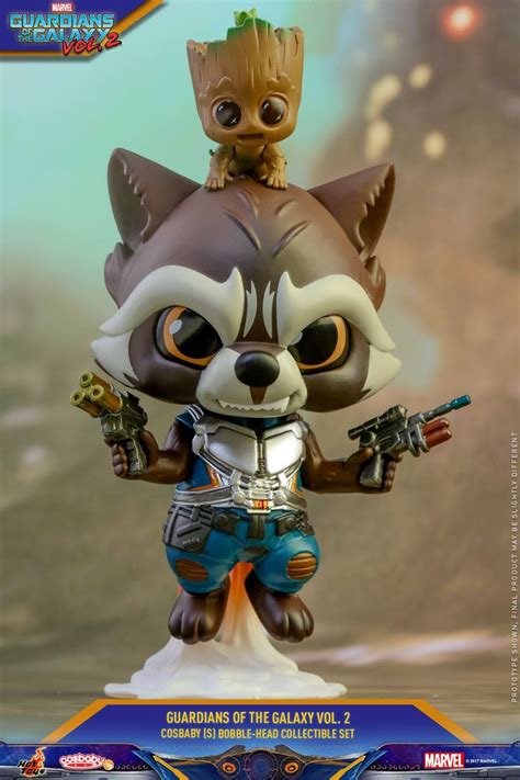 Guardians Of The Galaxy Vol Cosbaby Bobble Heads By Hot Toys Actionfiguresdaily Groot