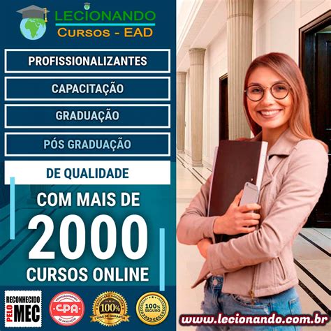 Lecionando Cursos Online Ead Reconhecidos Pelo Mec