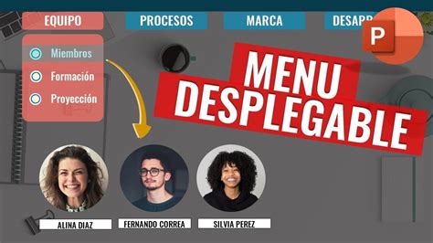 Como Hacer Un MENU DESPLEGABLE En POWERPOINT Para Tus PRESENTACIONES