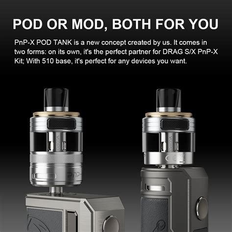 VOOPOO pnp x Pod réservoir 5ml cartouche pour VOOPOO Drag 3 Drag X S