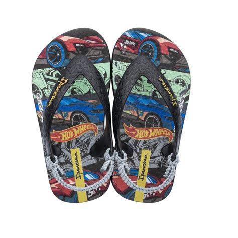 Sandália Infantil Grendene Ipanema Hot Wheels Preto Preto Cinza Botas Online