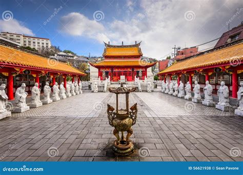 confucius shrine  nagasaki stock photo image  nagasaki building