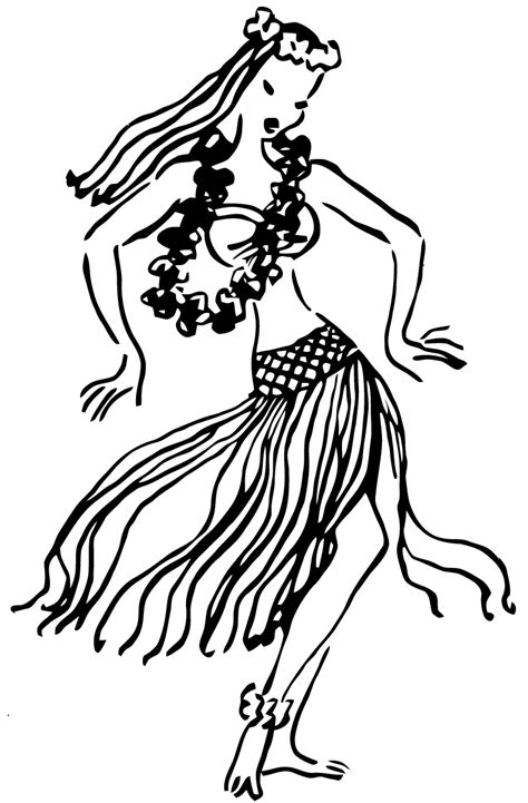 Ephemeraphilia Free Vector Art Hula Dancer Free Vector Art Hula