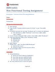 INFO 6055 Final Exam Practical F18 Docx INFO 6055 Non Functional