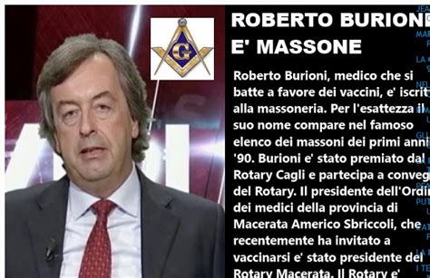 La Bufala Di Roberto Burioni Massone