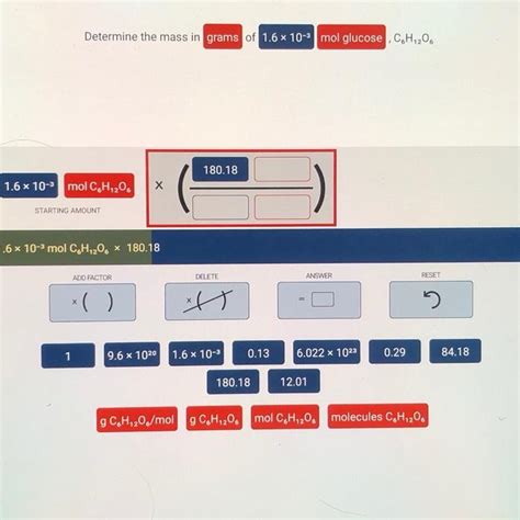 Solved Determine The Mass In Grams Of X Mol Glucose Chegg