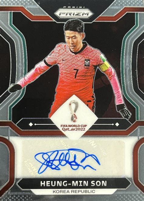 Heung Min Son 2022 Prizm World Cup S SON Signatures Price Guide