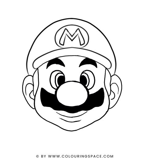 Mario Face Drawing Guide: Easy Steps for Fans - Colouringspace