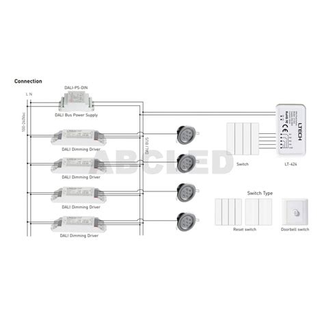 Buy Led Controller DALI Push Switch 8mA IP44 Ltech In ABCLED Store Just