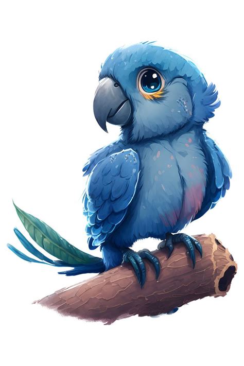 Blue parrot. Синий попугай. PNG. | Small canvas art, Textured canvas ...