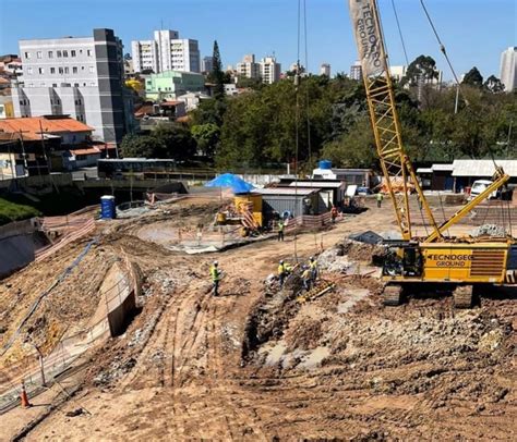 Obras da Linha 2 do Metrô estão 10 acima de seu ritmo diz Silvani