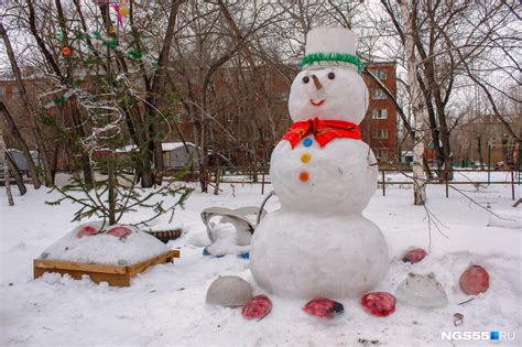 Снеговик из снега - фото и картинки: 66 штук