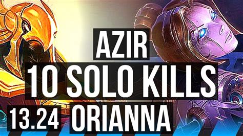 Azir Vs Ori Mid Solo Kills Legendary Games Kr