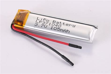 Hot Selling Rechargeable Lithium Polymer Batteries Lp371040 105mah 039wh Lithiumpolymer