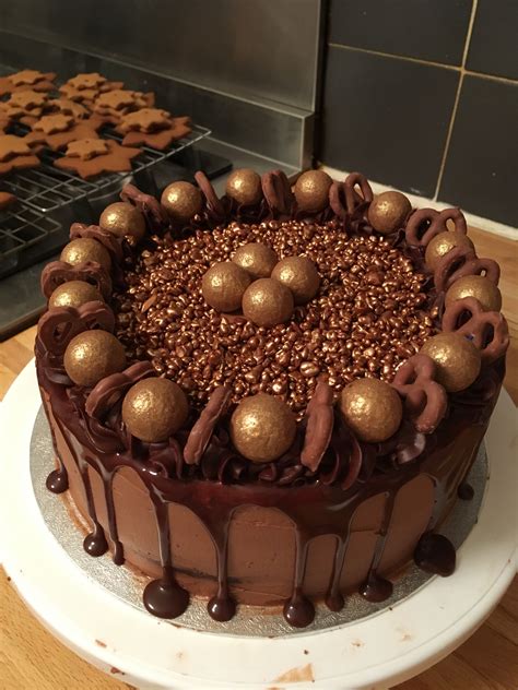 Chocolate Truffle Cake With Chocolate Buttercream Chocolate Truffle