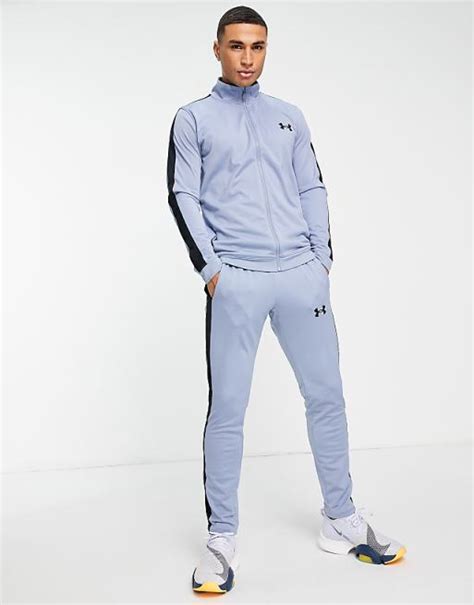 Under Armour Sportstyle Knit Tracksuit In Washed Blue Asos