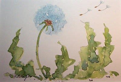 For The Bedroom Watercolor Paintings By RoseAnn Hayes Dandelion