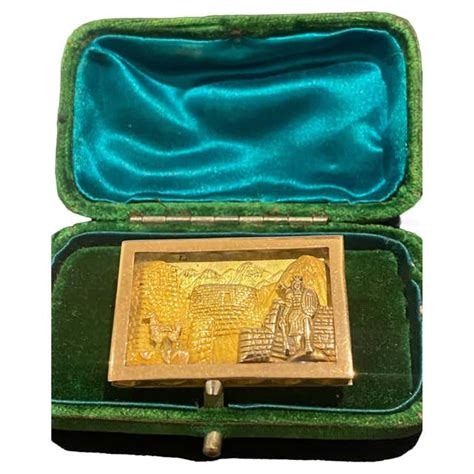 18k Rose Gold And Pearl Vintage 1950s Pin Italian Hallmarks For Sale