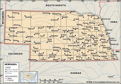 Map Of Nebraska Students Britannica Kids Homework Help