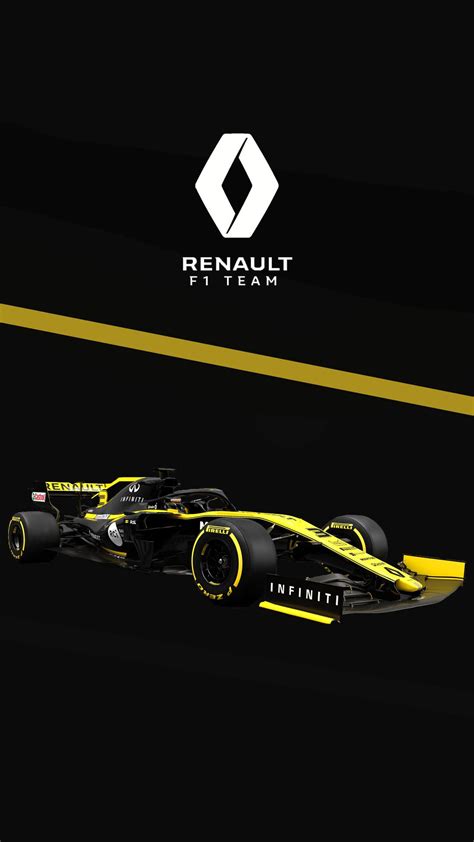 Renault 2019 phone wallpaper I made : r/formula1