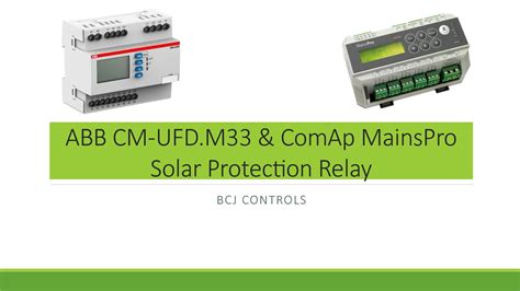 Calam O Abb Cm Ufd Solar Relay Comap Mainspro Solar Protection