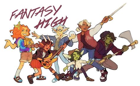 Dimension 20 - Fantasy High | Character design, Fantasy character ...