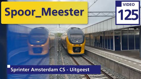 4K Railway Cabview Trein Rij Mee Met De SPRINTER Van Amsterdam