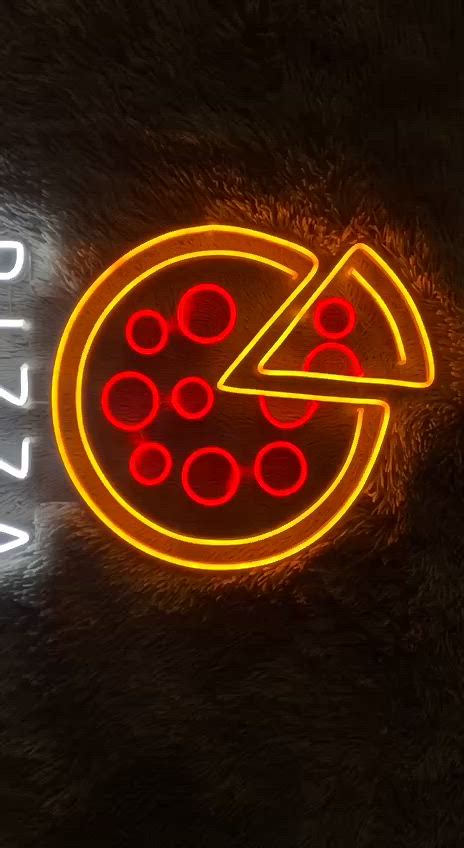 Neon Pizza Sign Pizza Slice Food Led Light In Neon Signs Pizza