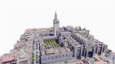 Seville Cathedralgiraldatowergothicscanmap 3d Model By Sensiet