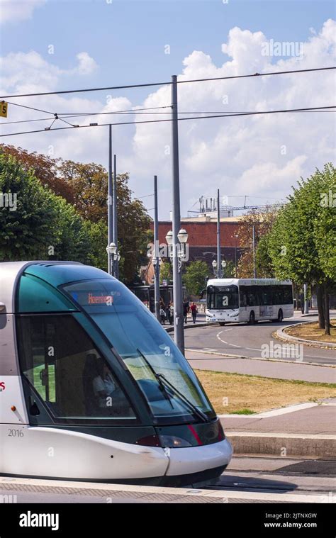 France Alsace Bas Rhin 67 Strasbourg Republic Square Tram And Bus