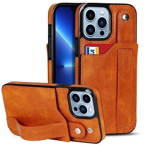 Funda Con Ranura Para Tarjeta De Cr Dito Para Iphone Carcasa De Cuero