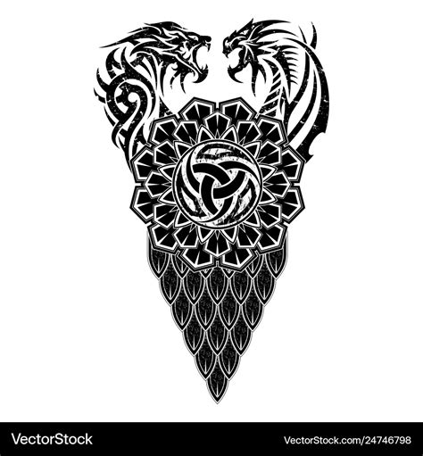 Nordic Dragon Tattoo