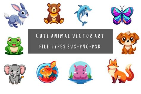 Cute Animal Vector art