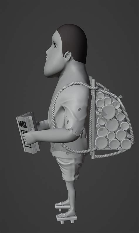 3d Model Bartholomew Kuma Kid Version One Piece Vr Ar Low Poly