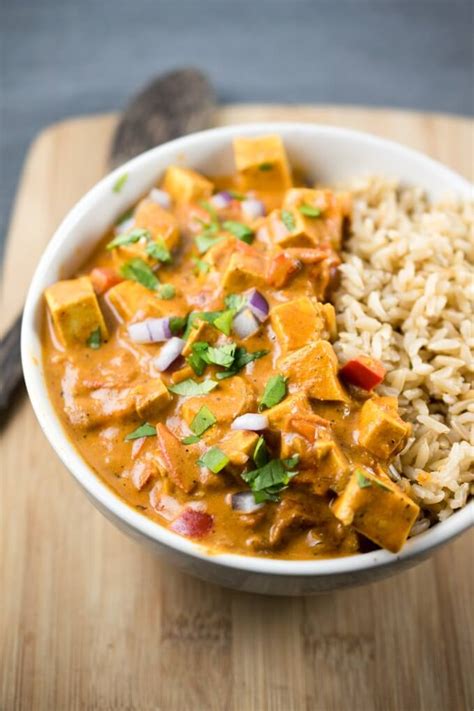 Tofu Tikka Masala Recipe Dairy Free Vegan Slow Cooker Option