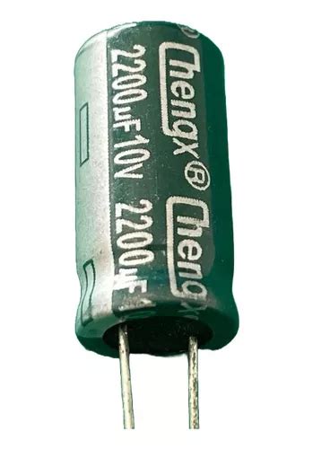 4x Capacitor Eletrolítico 2200uf 10v 105 10x20mm Cheng MercadoLivre