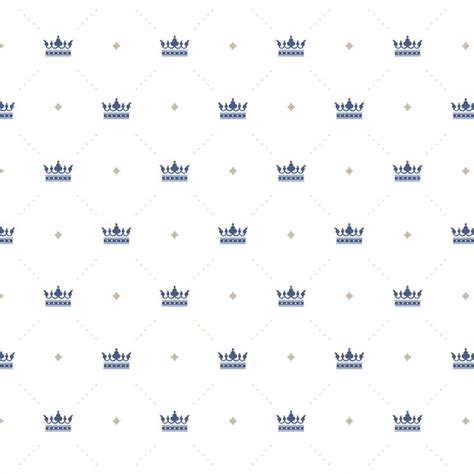 Adesivo De Parede Baby Fundo Branco Coroas Azul E Nude 3mt Elo7