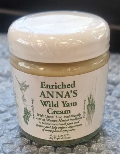 Annas Wild Yam Cream Her Menstrual And Menopausal Symptoms 100g Ebay