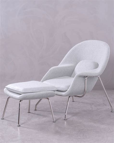 Fauteuil Womb Avec Repose Pieds En Cachemire Design Moderne Nest