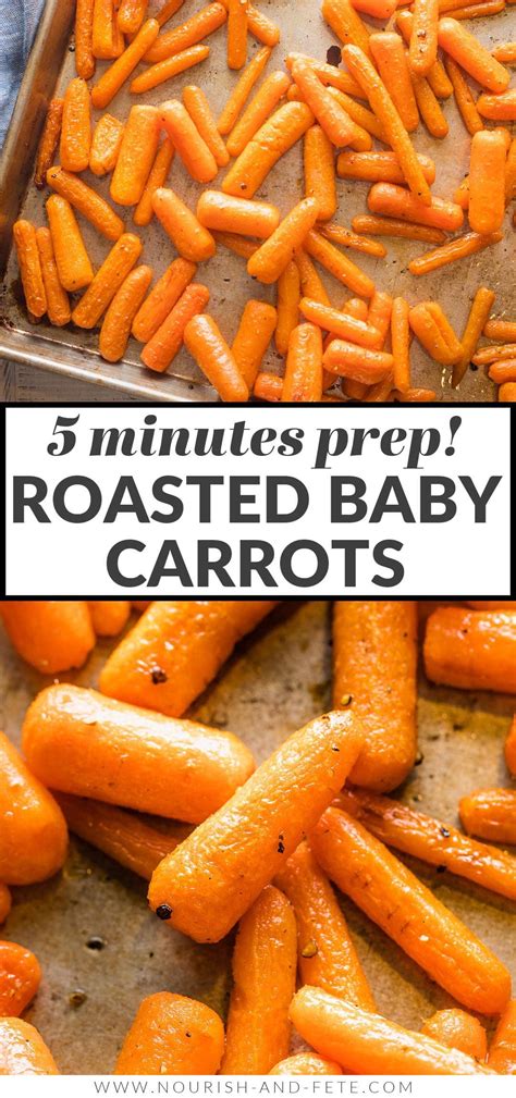 Roasted Baby Carrots Minutes Prep Nourish And Fete