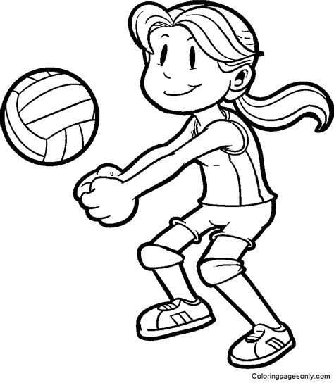 Volleyball Coloring Pages Printable For Free Download