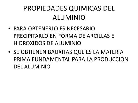 Ppt Propiedades Quimicas Del Aluminio Powerpoint Presentation Free