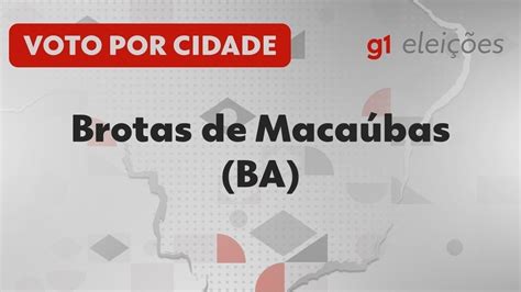 Eleições em Brotas de Macaúbas BA Veja como foi a votação no 1º