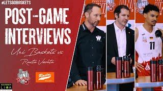 Post Game Interviews Uni Baskets Paderborn Vs Rasta Vechta Coaches