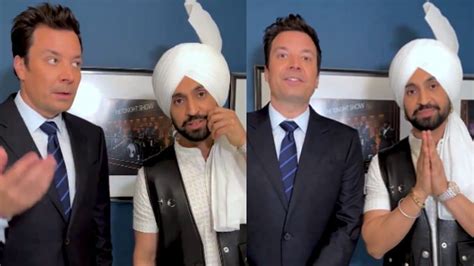 Diljit Dosanjh Shoots For The Tonight Show Teaches Punjabi To Jimmy