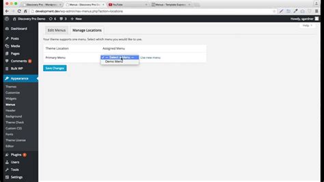 Wordpress Custom Menu Tutorial Youtube