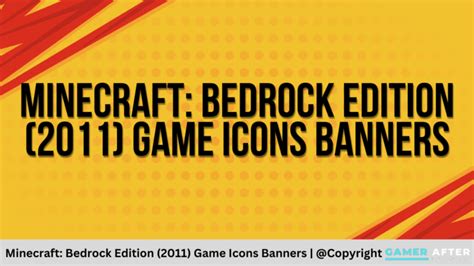 Minecraft: Bedrock Edition (2011) Game Icons And Banners - Gamer After