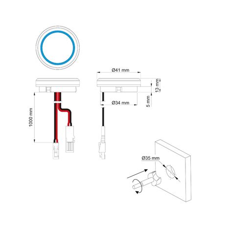 Deboled LED Verlichting DRUK DIMSCHAKELAAR MET LED 12V Deboled LED