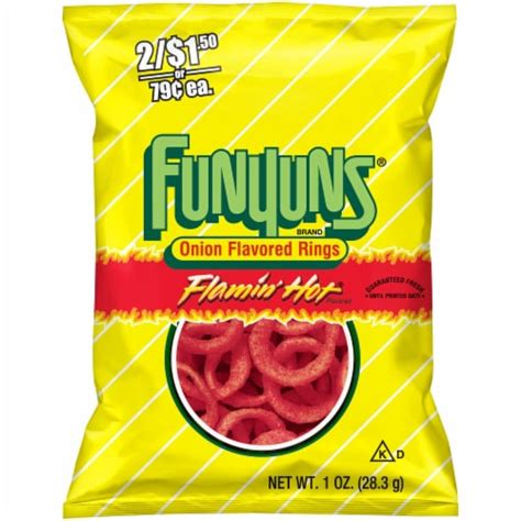 Funyuns Flamin Hot Flavored Onion Rings 1 Oz Frys Food Stores