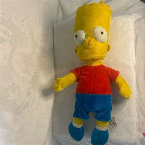 The Simpsons Toys Large Bart Simpson 205 20th Century Fox Plush Nancored Shirt Blue Shorts